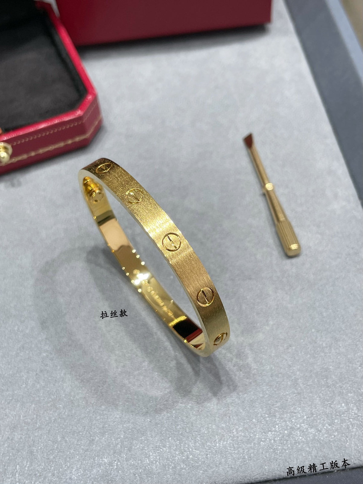 Sculptural Statement Bracelet in Polished Metal-Tone with Crystal-Style Accents – Design 03 front view