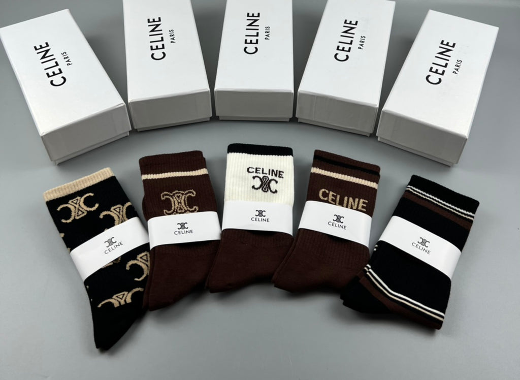 Celine Cotton Short Socks