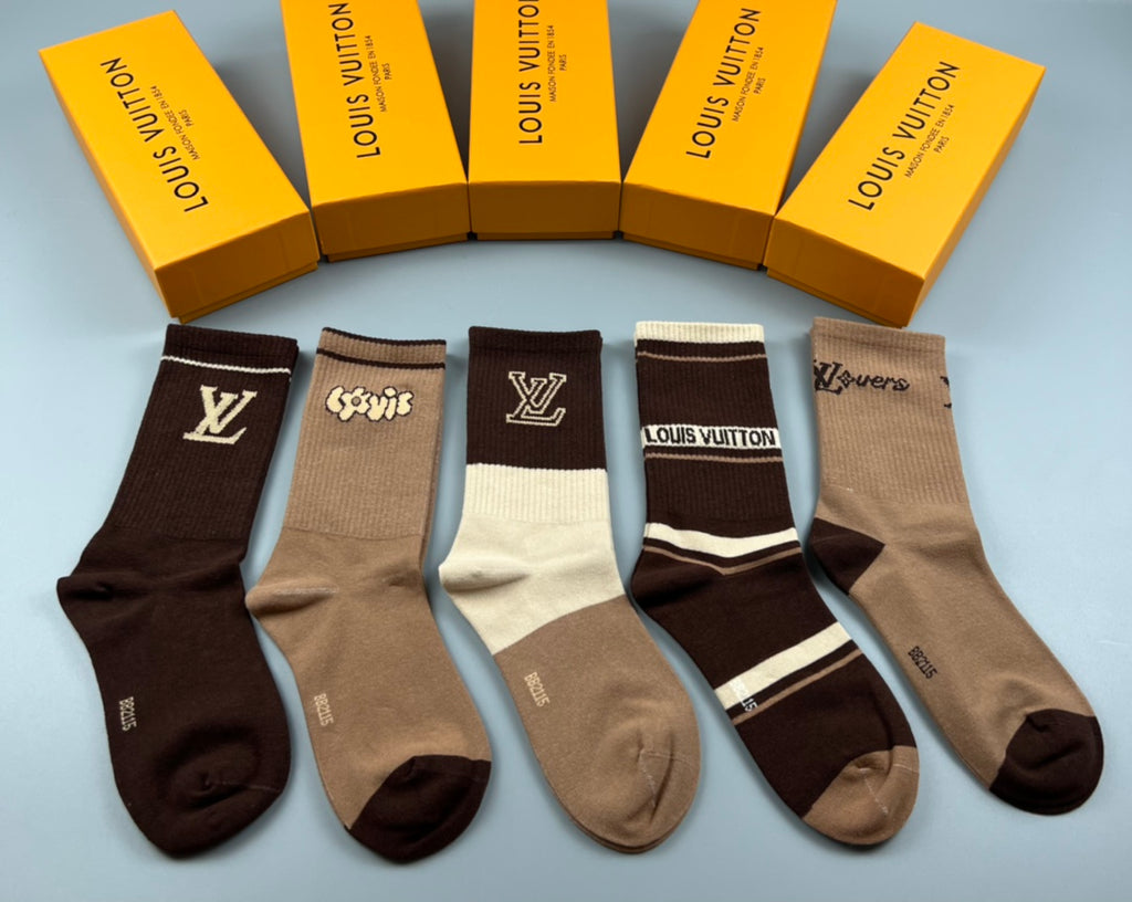 Louis Vuitton Cotton Short Socks - 5-Pair Pack