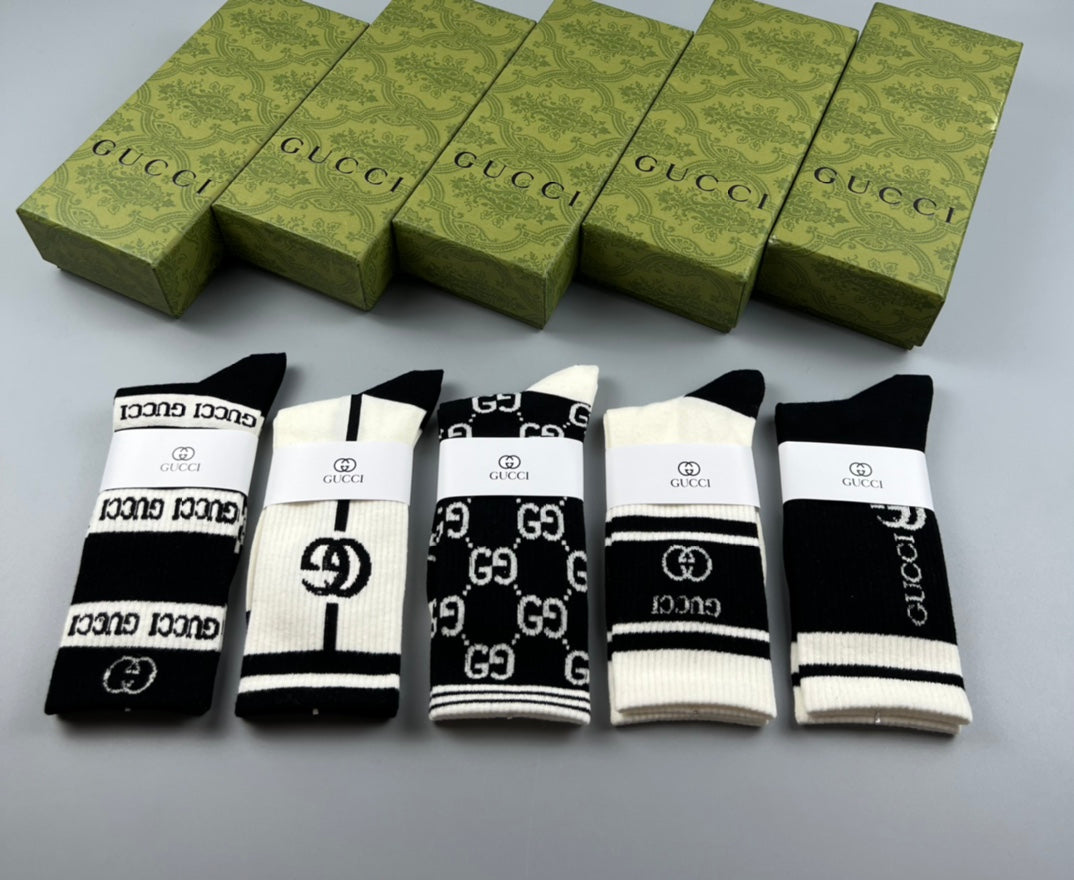 Gucci Cotton Short Socks - 5-Pair Pack