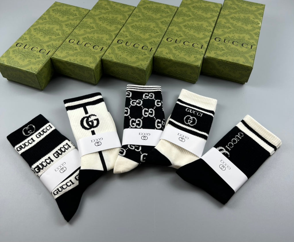Gucci Cotton Short Socks - 5-Pair Pack