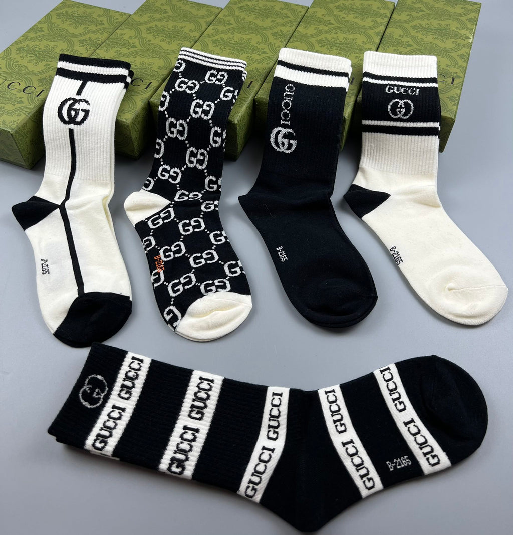 Gucci Cotton Short Socks - 5-Pair Pack