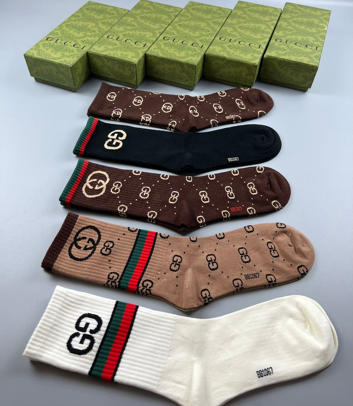 Gucci Cotton Short Socks - 5-Pair Pack