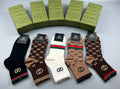 Gucci Cotton Visible Cuff, Colour And Emblem Details Crew Socks - 5-Pair Set