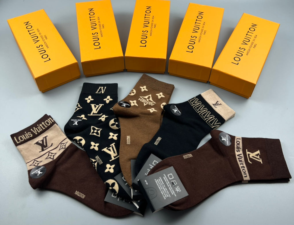 Louis Vuitton Crew Socks - 5-Pair Pack