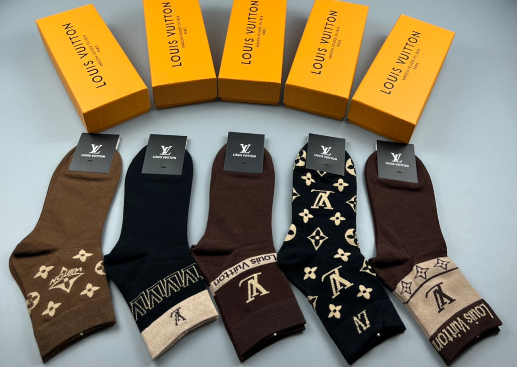 Louis Vuitton Crew Socks - 5-Pair Pack