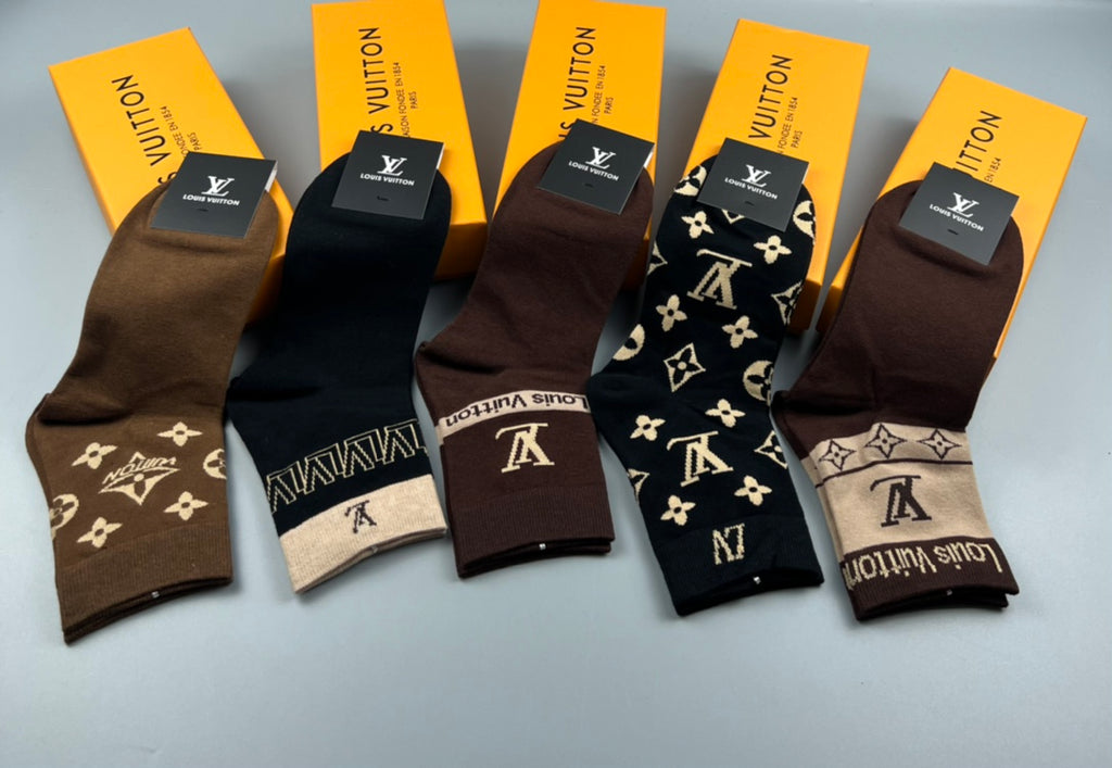 Louis Vuitton Crew Socks - 5-Pair Pack