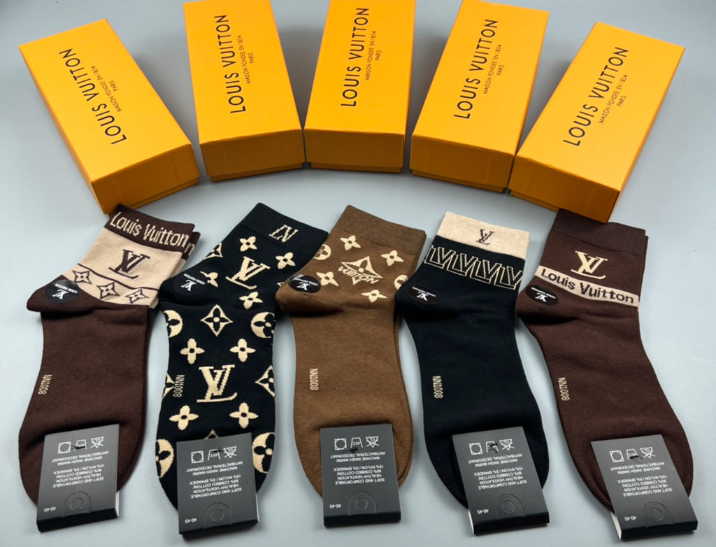 Louis Vuitton Crew Socks - 5-Pair Pack