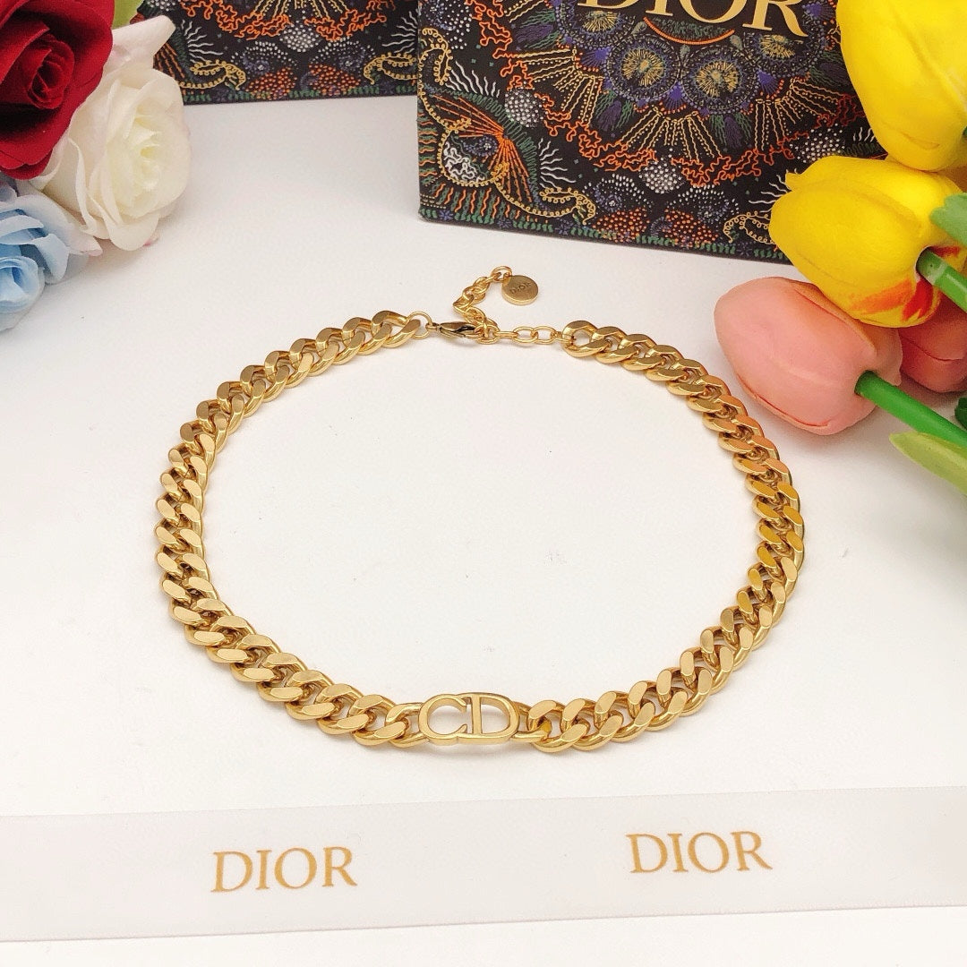 Graphic Letter Motif Jewelry Accessory in Gold-Tone – Design 001 main product view