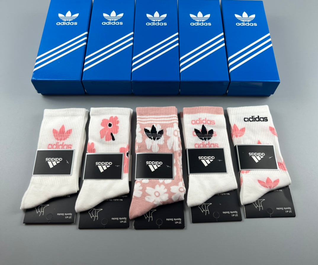 Adidas Cotton Short Socks - 5-Pair Pack