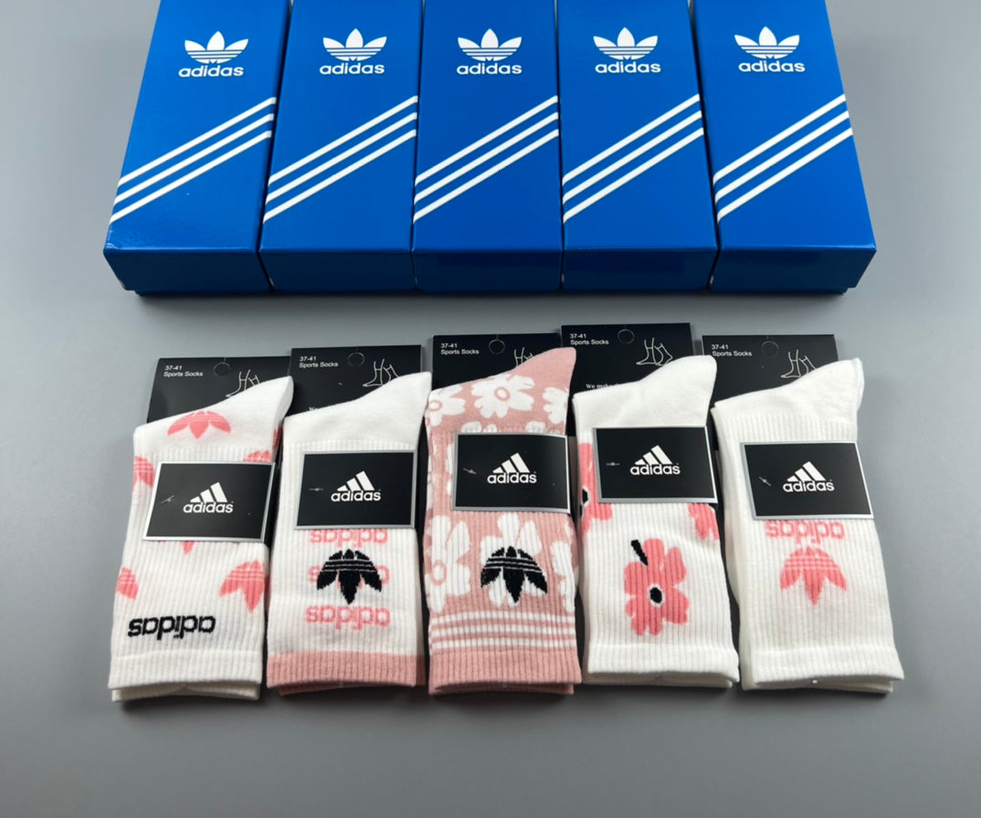 Adidas Cotton Short Socks - 5-Pair Pack