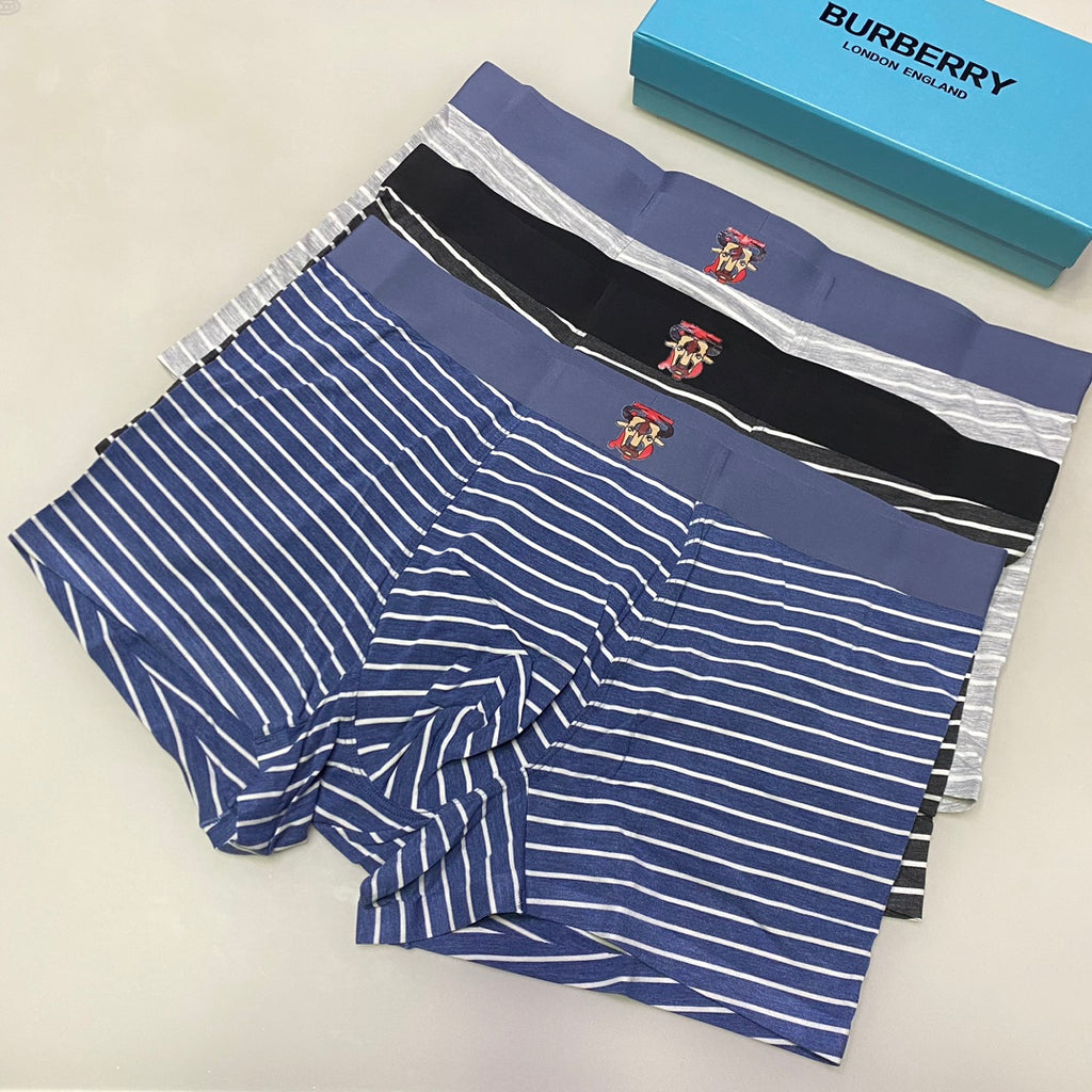 Burberry Modal Men's Boxer Briefs - 3-Piece Box