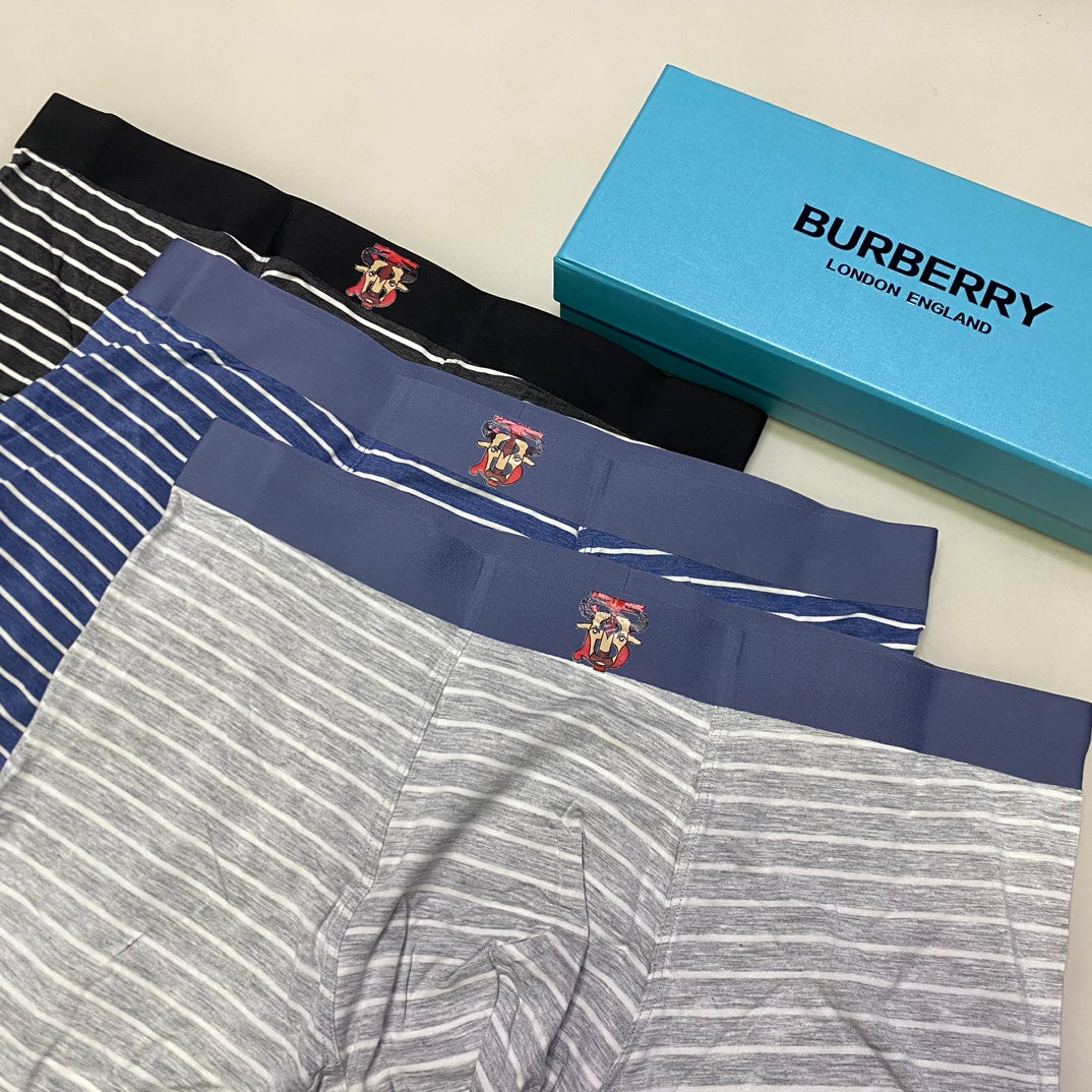 Burberry Modal Men's Boxer Briefs - 3-Piece Box