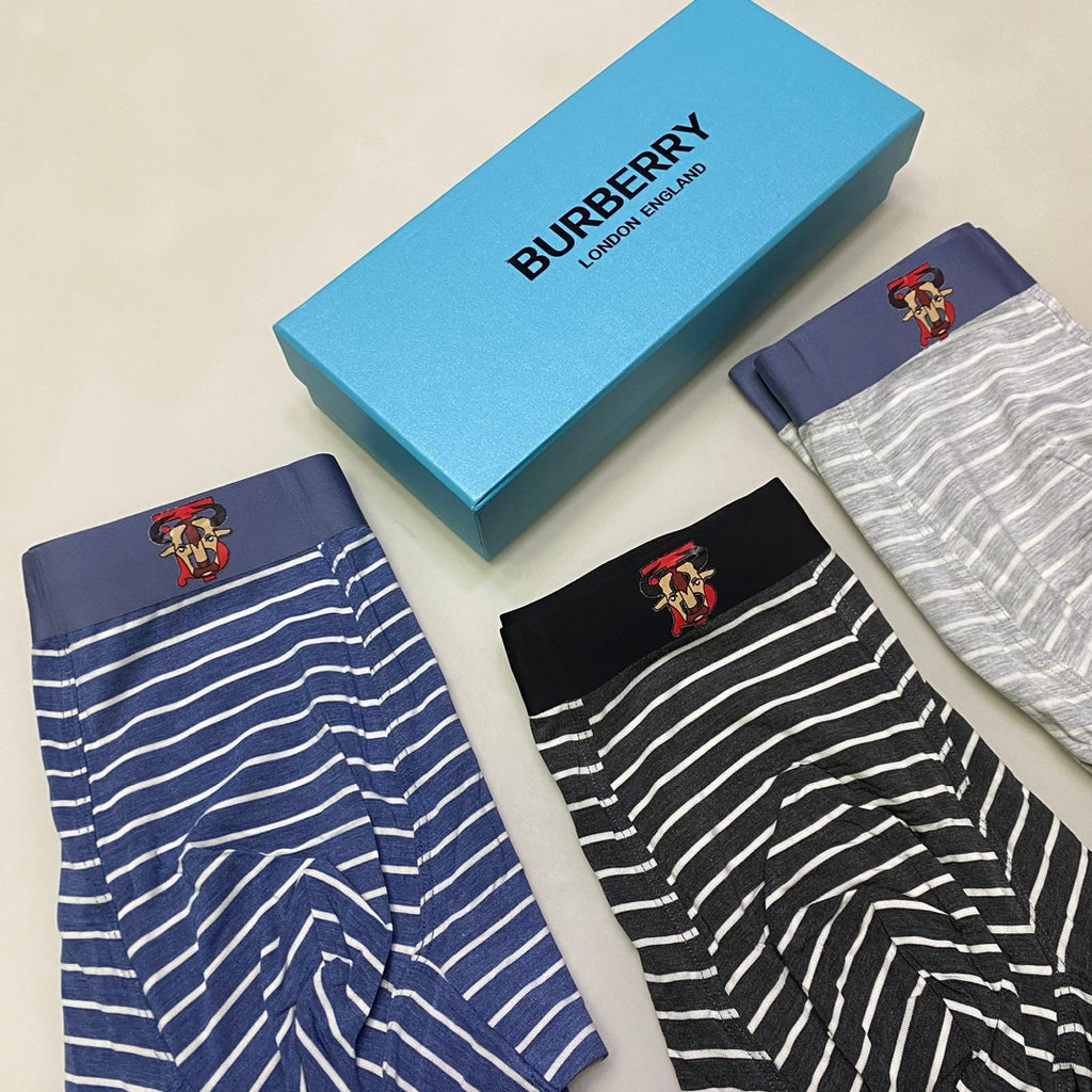 Burberry Modal Men's Boxer Briefs - 3-Piece Box