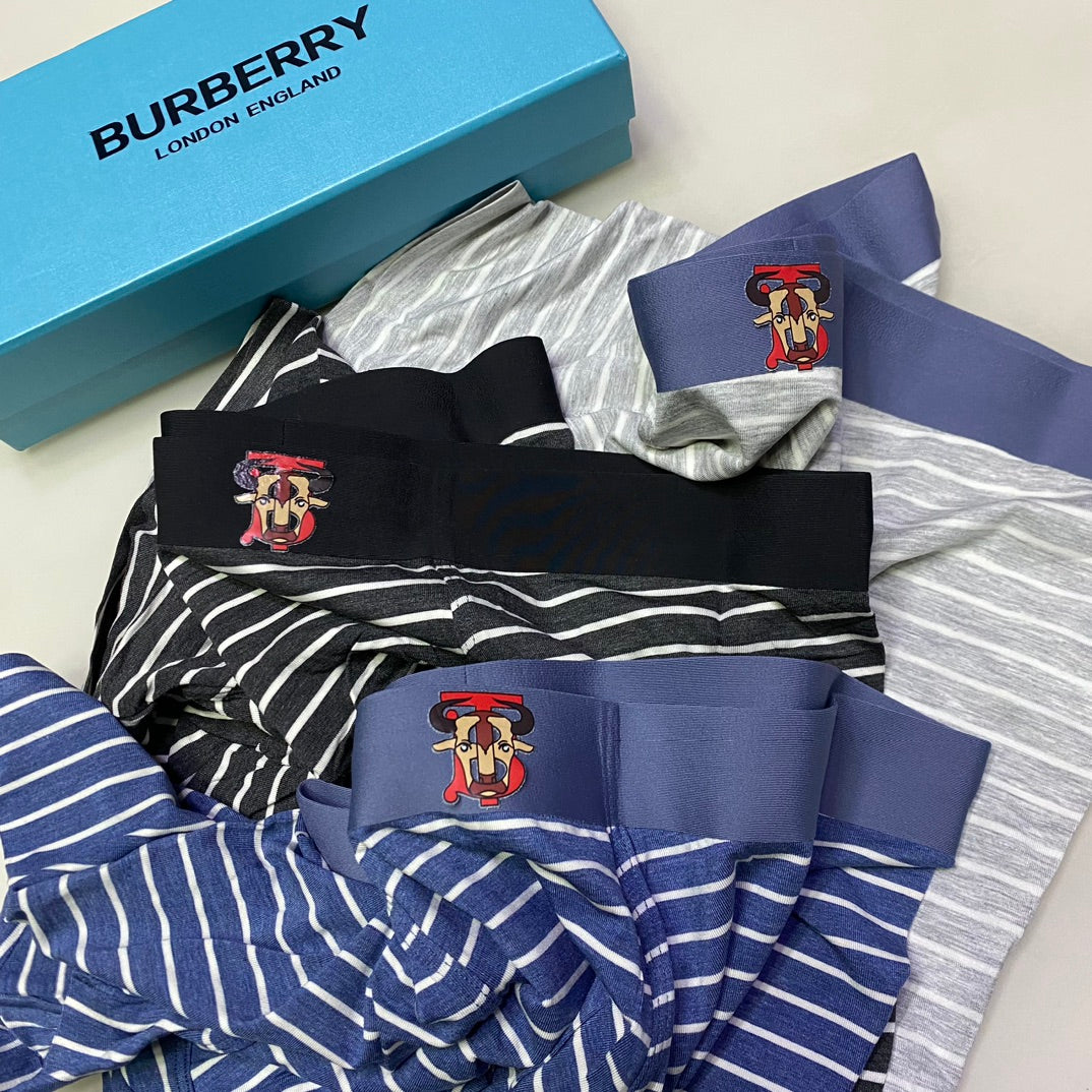 Burberry Modal Men's Boxer Briefs - 3-Piece Box