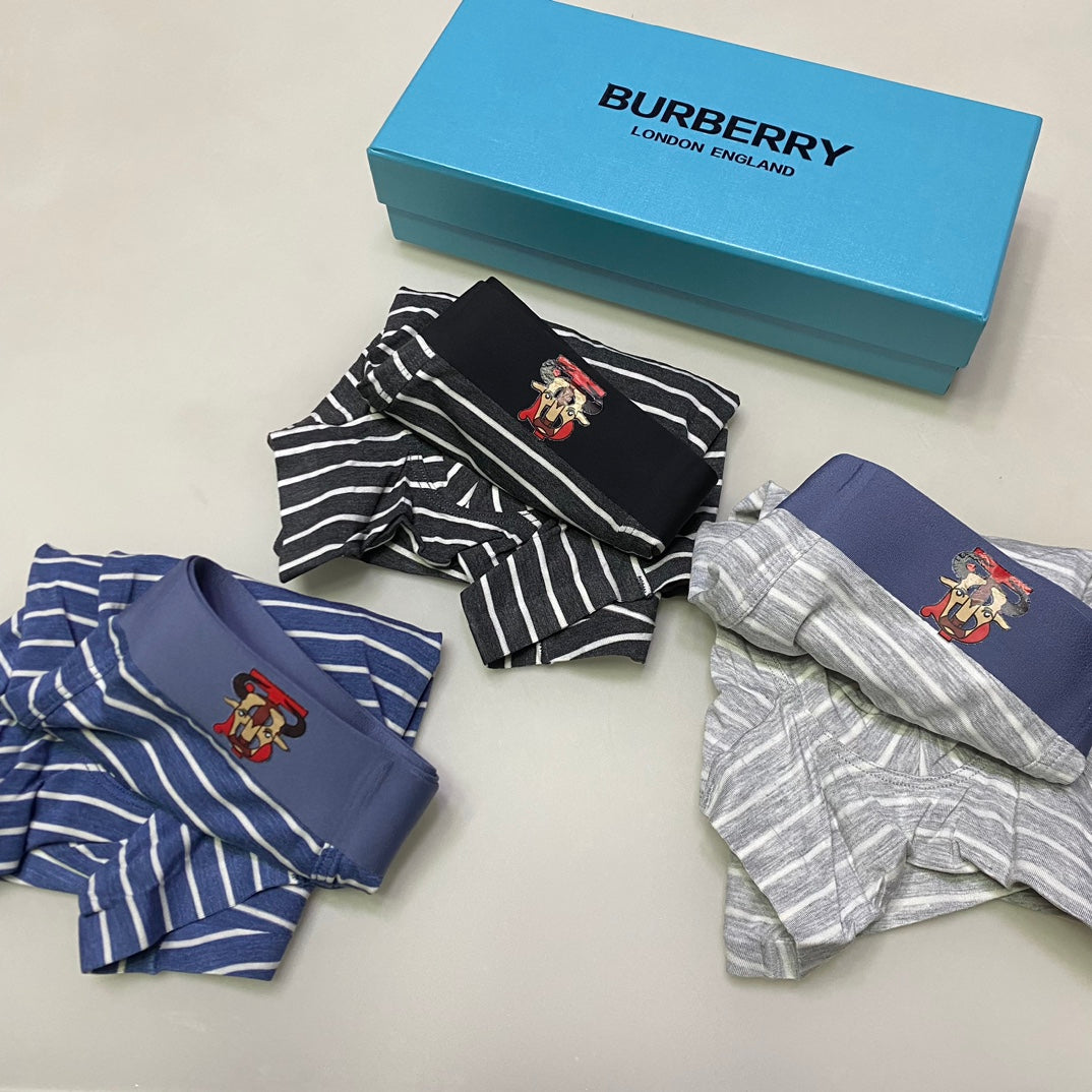Burberry Modal Men's Boxer Briefs - 3-Piece Box