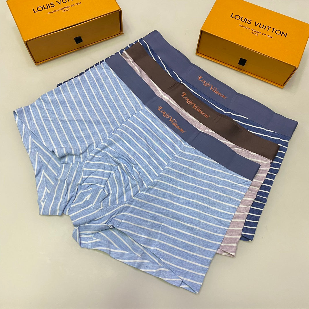 Louis Vuitton Modal Striped Men's Underwear - 3-Piece Box
