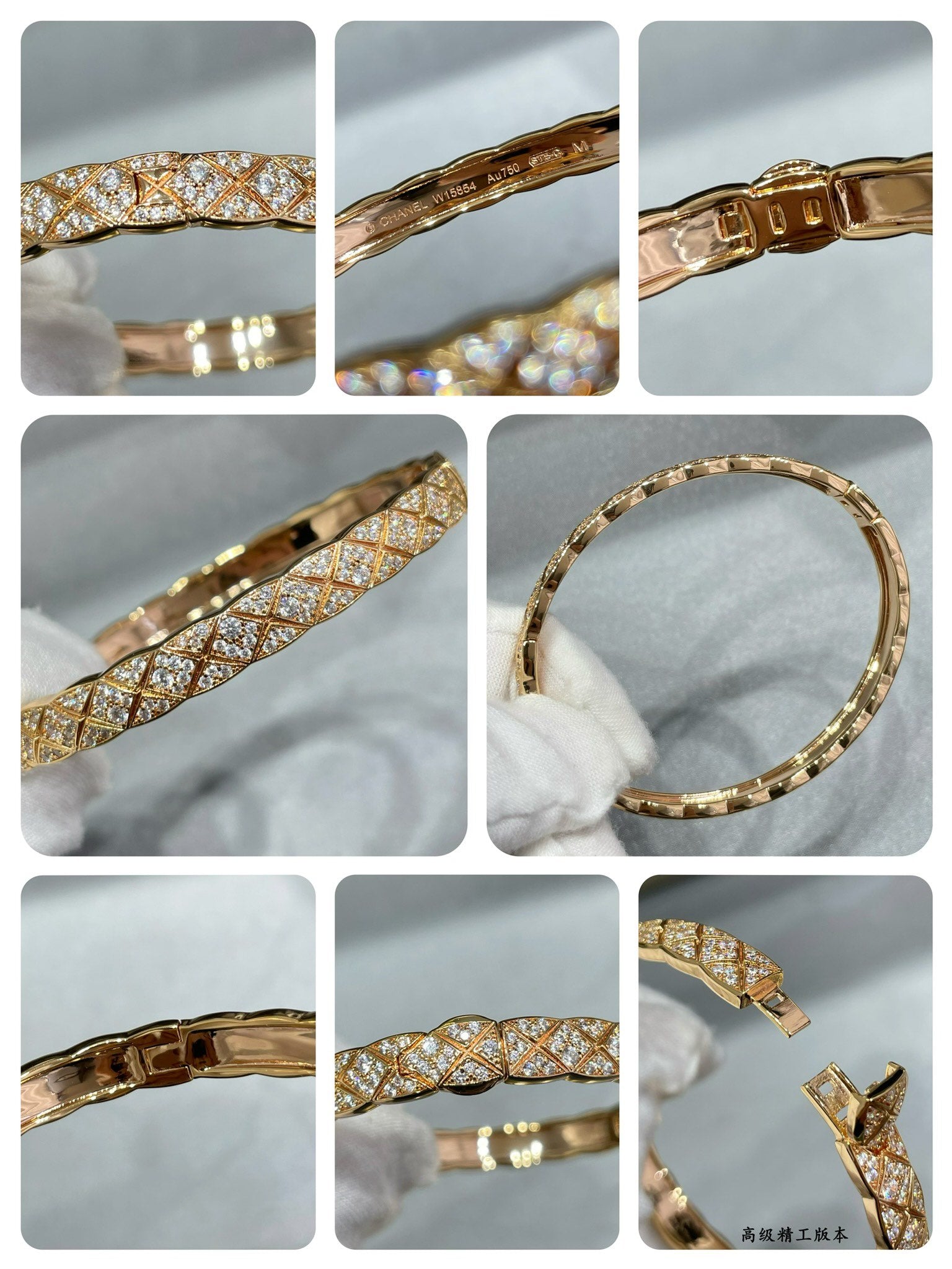 Signature Emblem Bangle in Polished Metal-Tone – Design 032 main product view