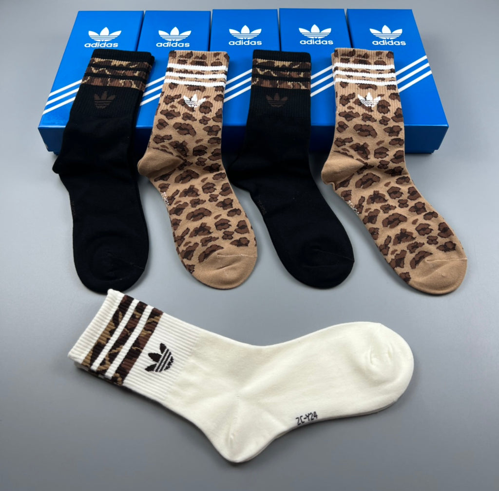 Adidas Cotton Crew Socks - 5-Pair Pack