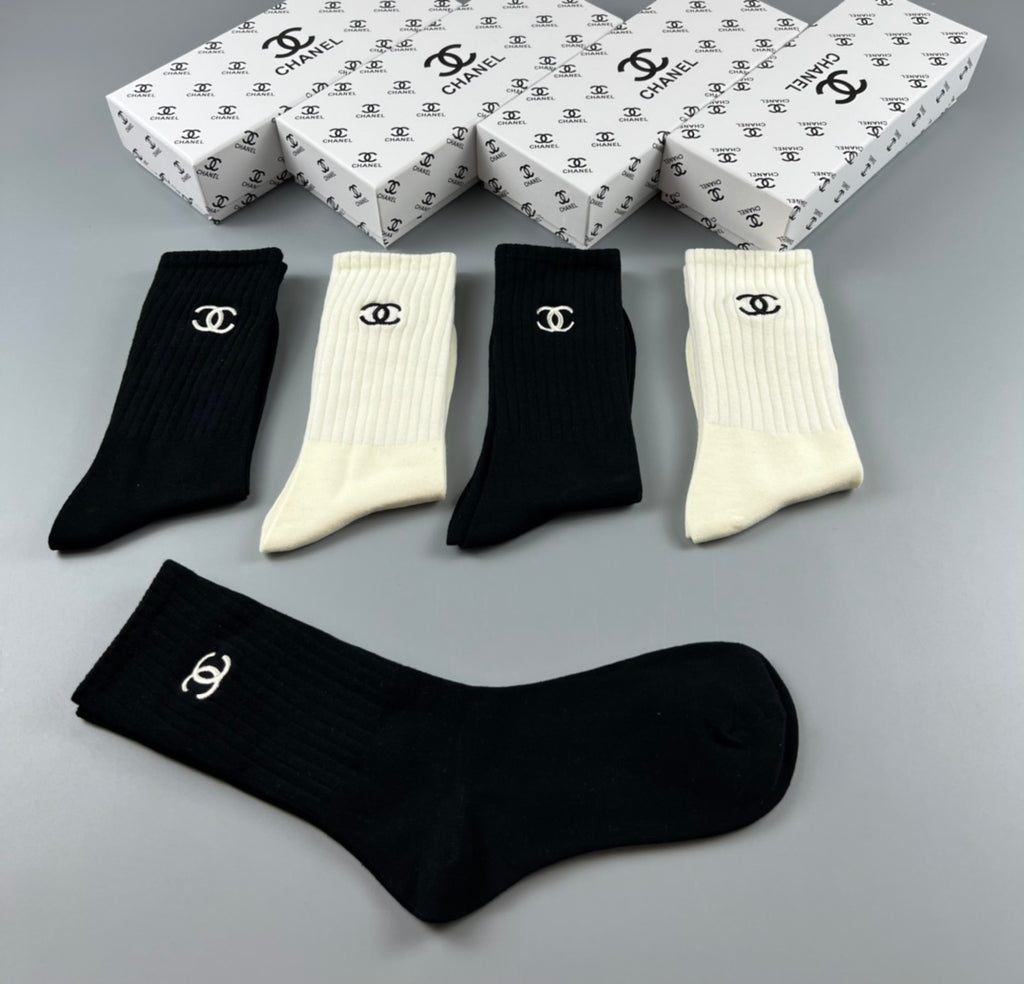 Chanel Classic Ankle Socks - 5-Pair Box