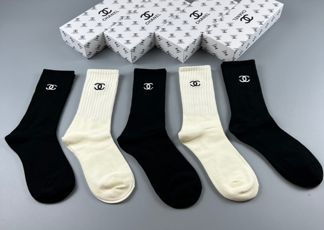 Chanel Classic Ankle Socks - 5-Pair Box