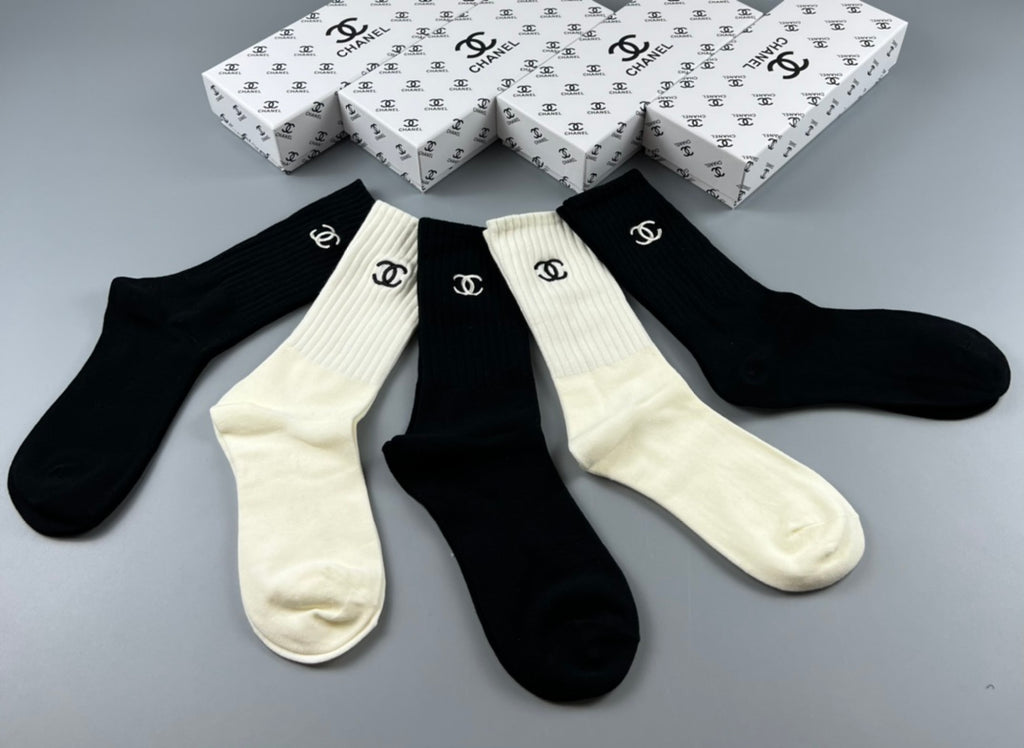 Chanel Classic Ankle Socks - 5-Pair Box