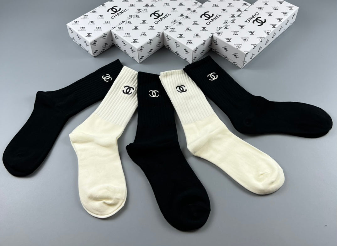 Chanel Classic Ankle Socks - 5-Pair Box