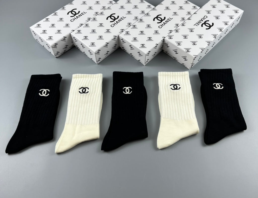 Chanel Classic Ankle Socks - 5-Pair Box
