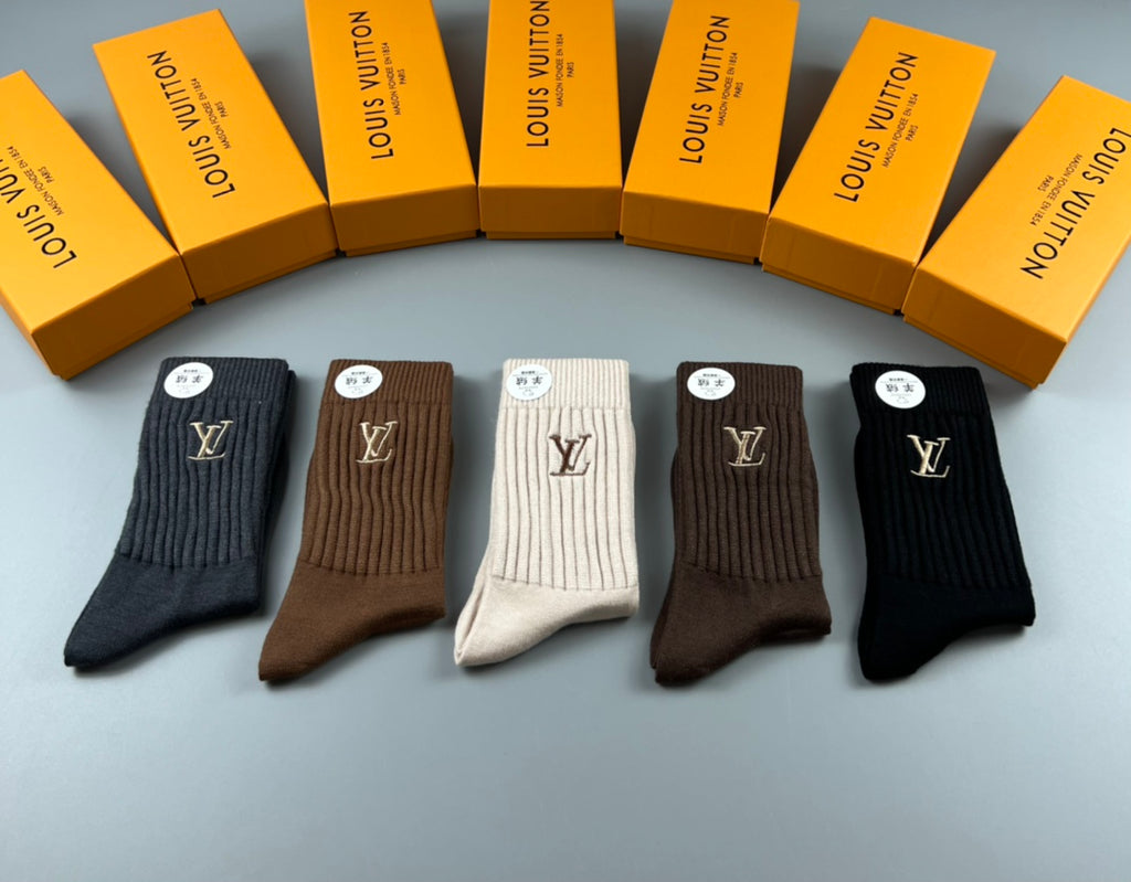 Louis Vuitton Cotton Short Socks - 5-Pair Pack