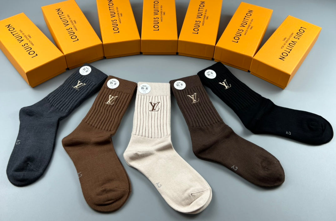 Louis Vuitton Cotton Short Socks - 5-Pair Pack