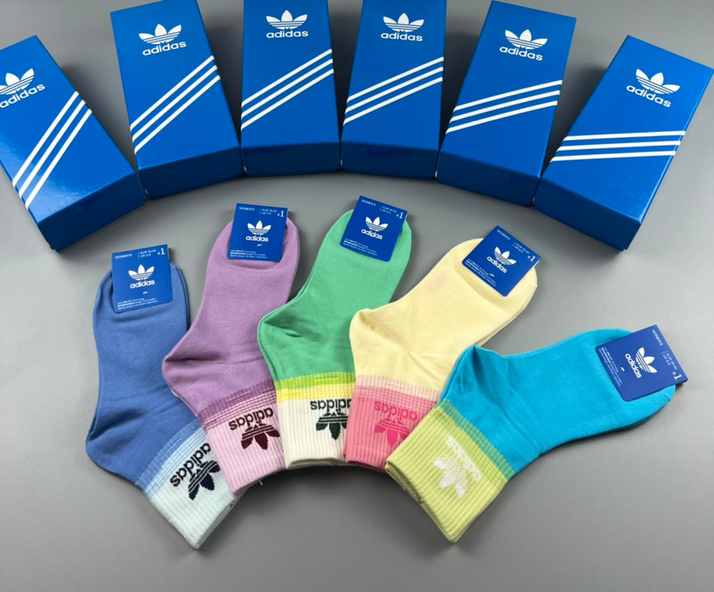 Adidas Cotton Short Socks - 5-Pair Pack