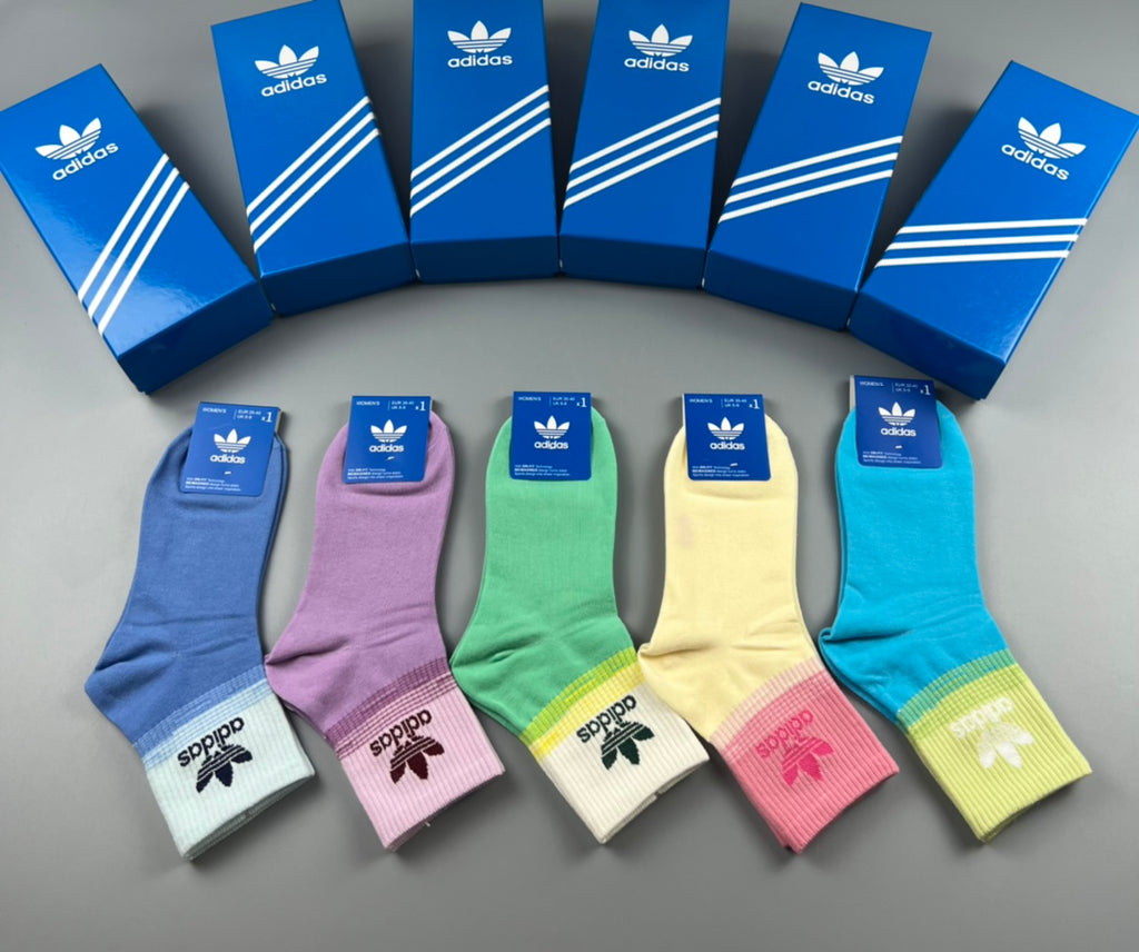 Adidas Cotton Crew Socks - 5-Pair Pack