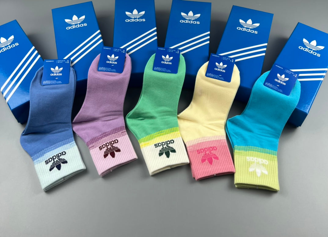 Adidas Cotton Short Socks - 5-Pair Pack