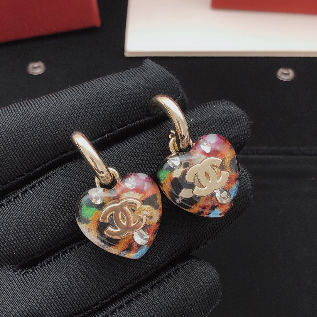 Heart Statement Earrings in Gold-Tone – Heart Detail main product view