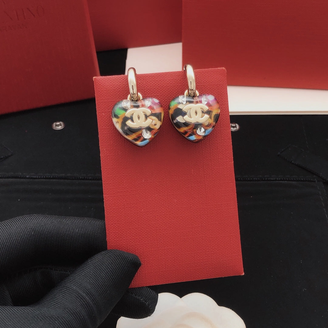 Heart Statement Earrings in Gold-Tone – Heart Detail main product view