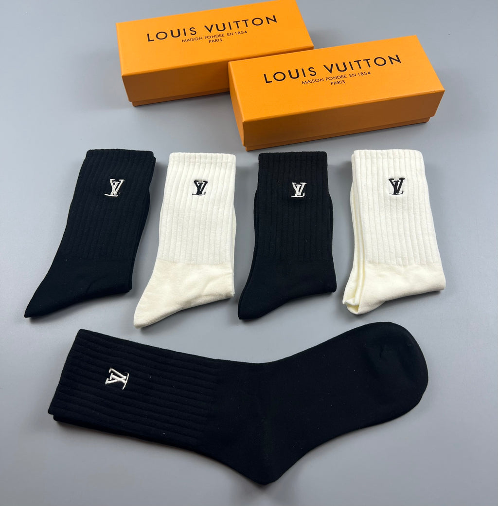 Louis Vuitton Cotton Short Socks - 5-Pair Pack