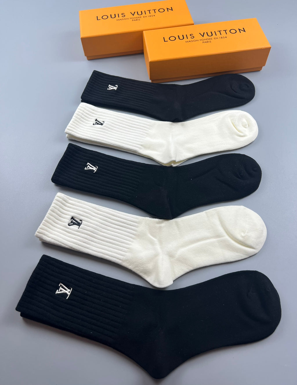Louis Vuitton Cotton Short Socks - 5-Pair Pack