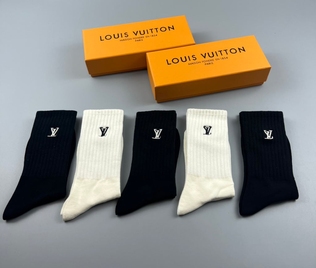 Louis Vuitton Cotton Short Socks - 5-Pair Pack
