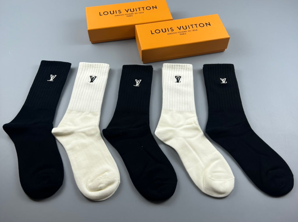 Louis Vuitton Cotton Short Socks - 5-Pair Pack