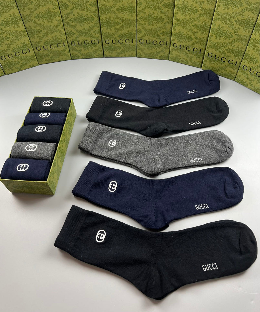 Gucci Cotton Short Socks - 5-Pair Pack