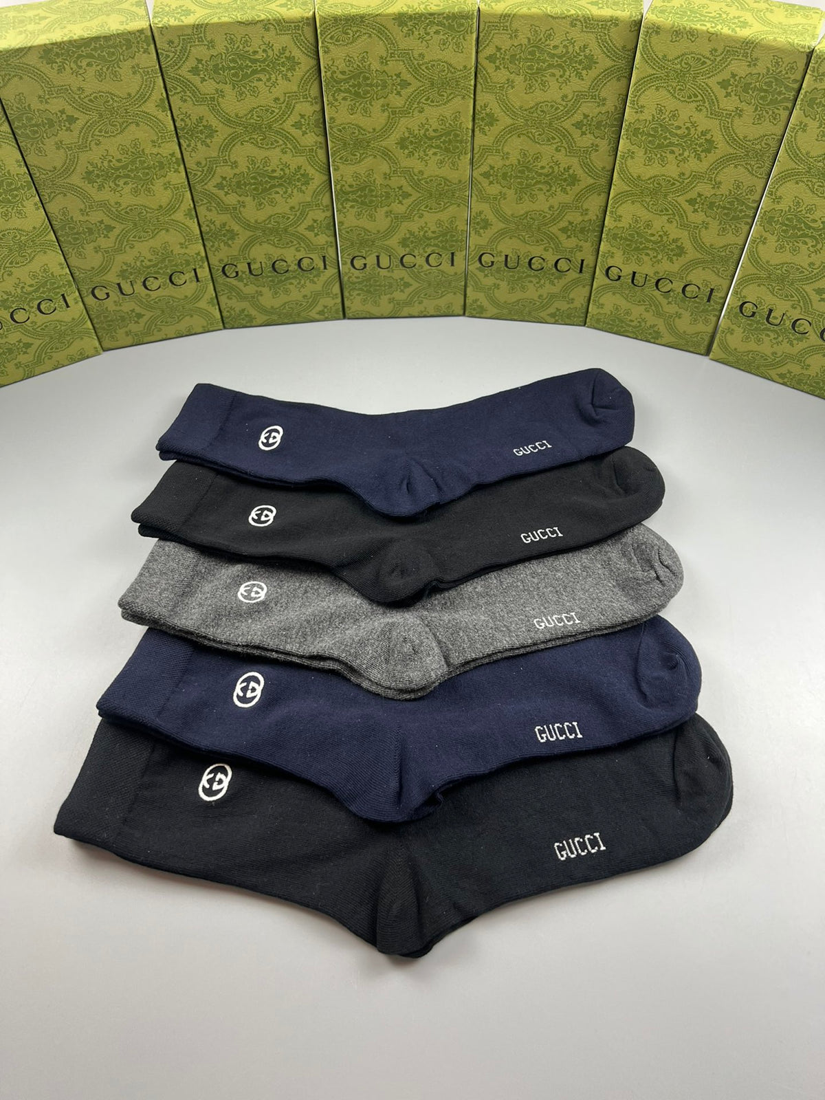 Gucci Cotton Short Socks - 5-Pair Pack