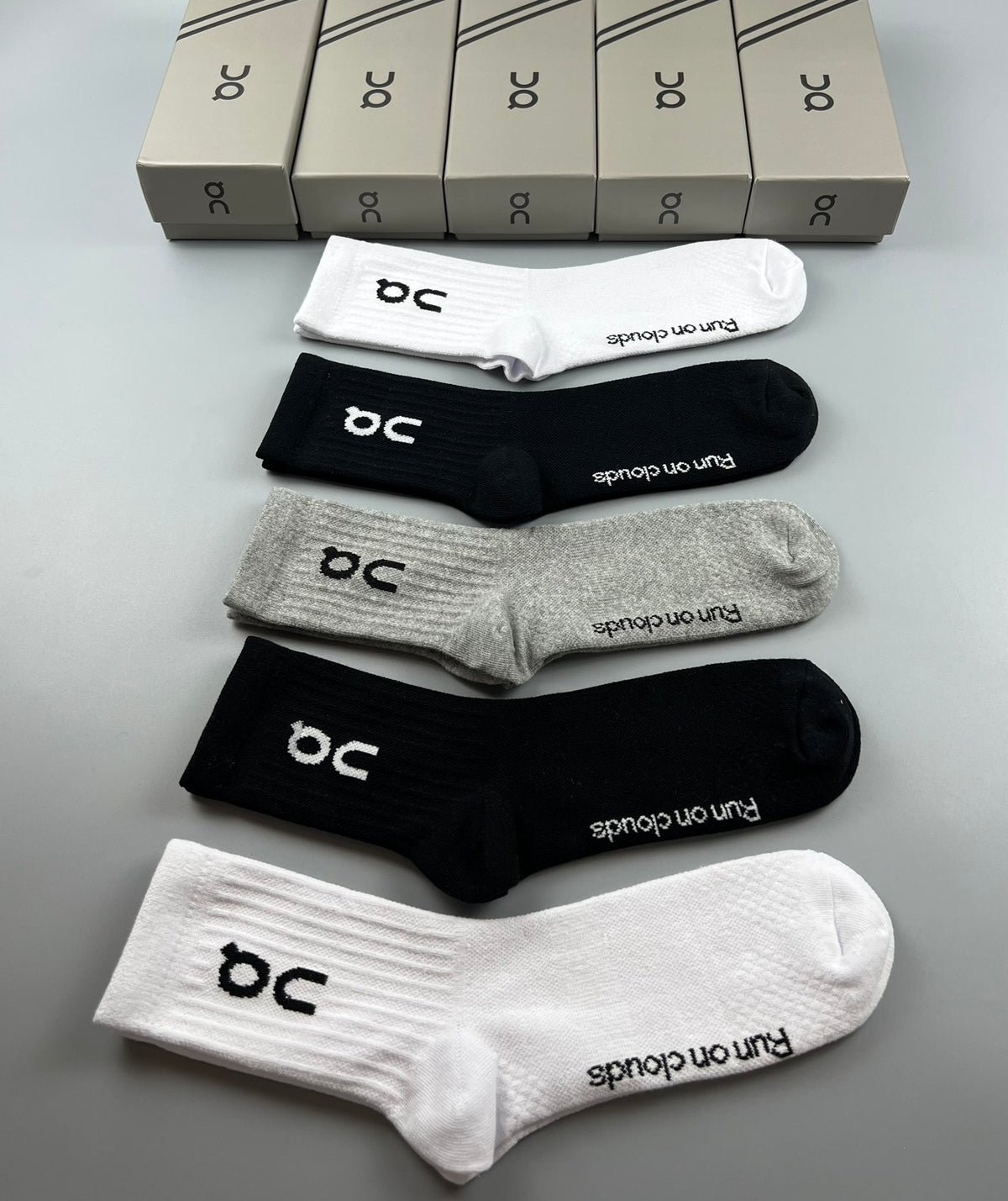 On Cotton Short Socks - 5-Pair Pack