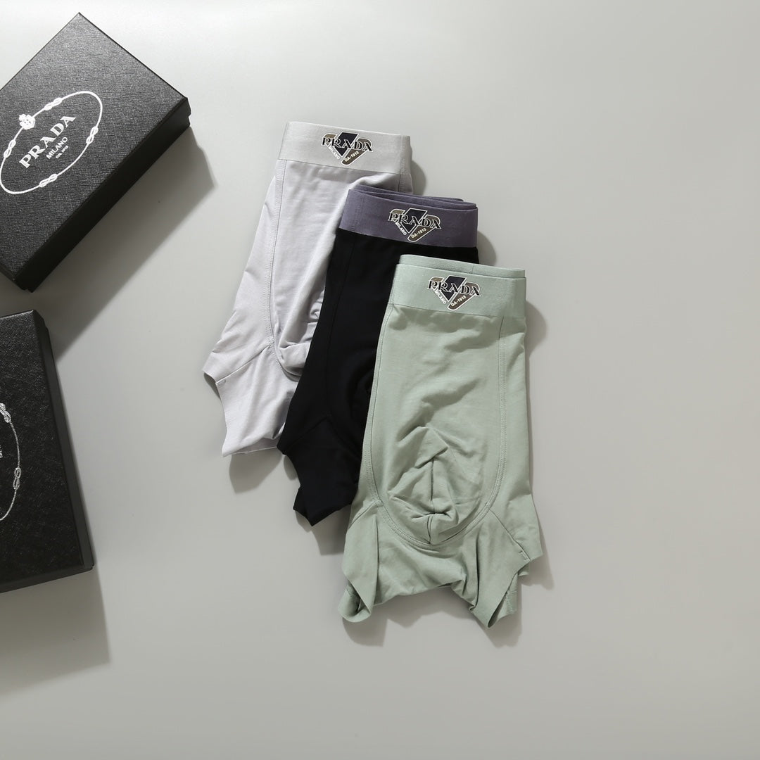 Prada Modal Men's Boxer Briefs - 3-Piece Box