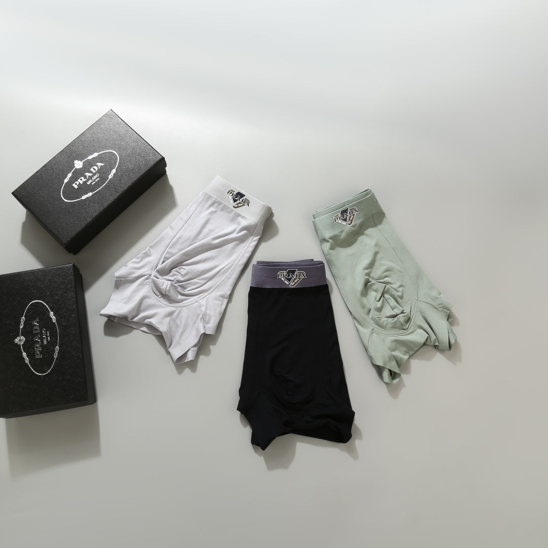 Prada Modal Men's Boxer Briefs - 3-Piece Box