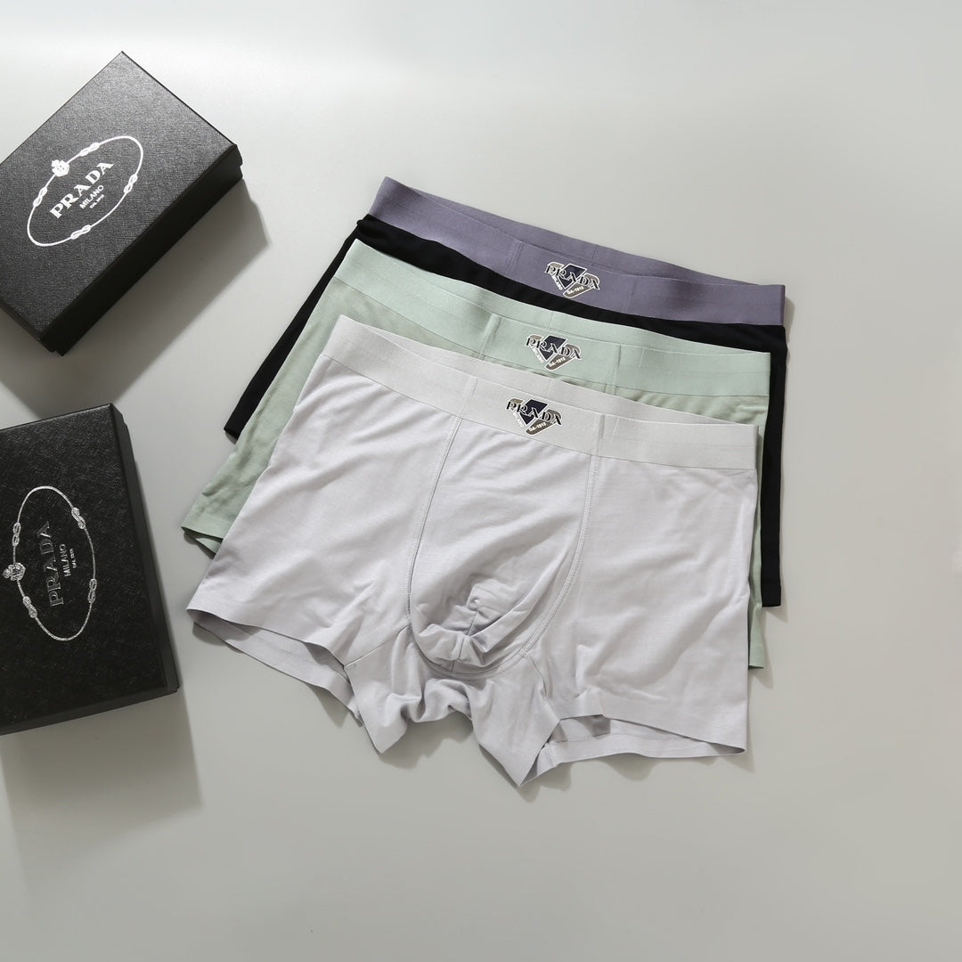 Prada Modal Men's Boxer Briefs - 3-Piece Box