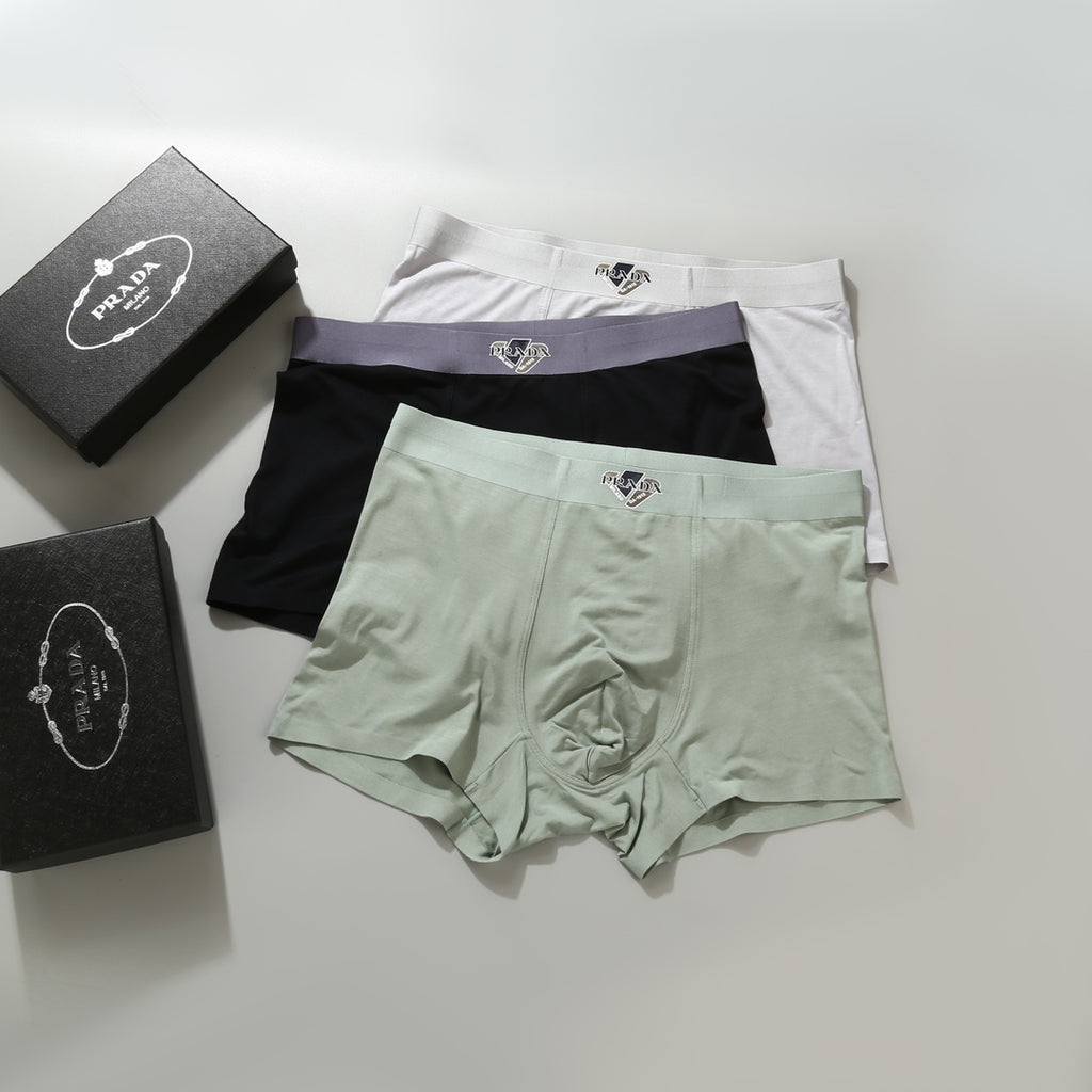 Prada Modal Men's Boxer Briefs - 3-Piece Box
