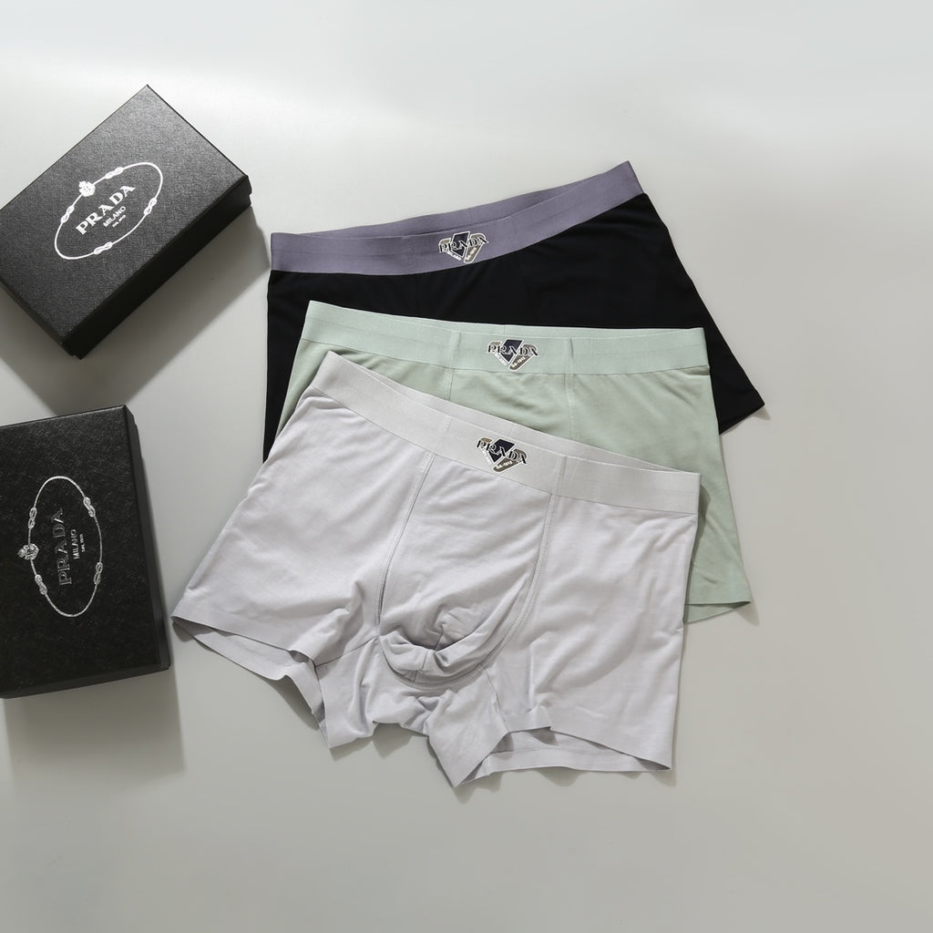 Prada Modal Men's Boxer Briefs - 3-Piece Box