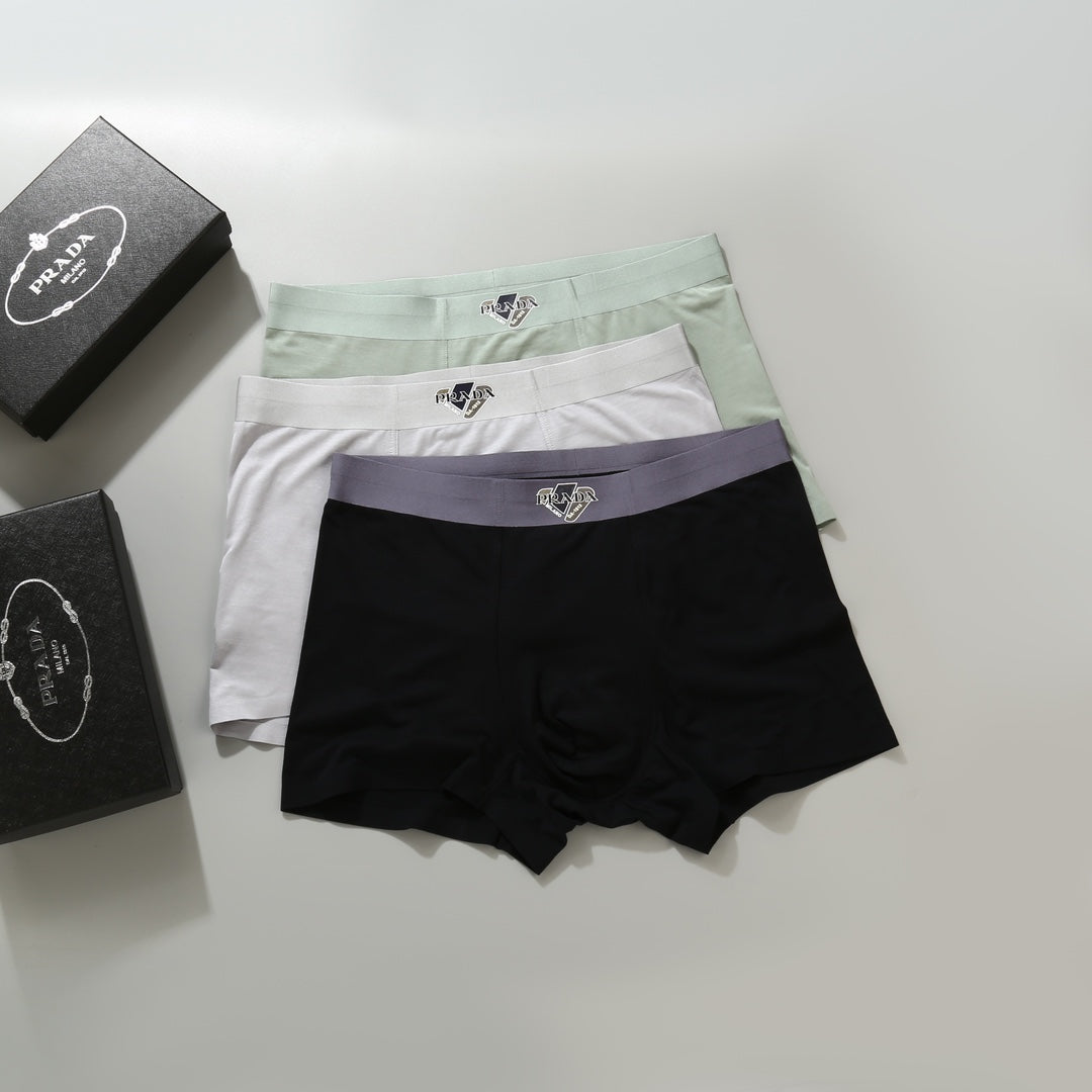 Prada Modal Men's Boxer Briefs - 3-Piece Box