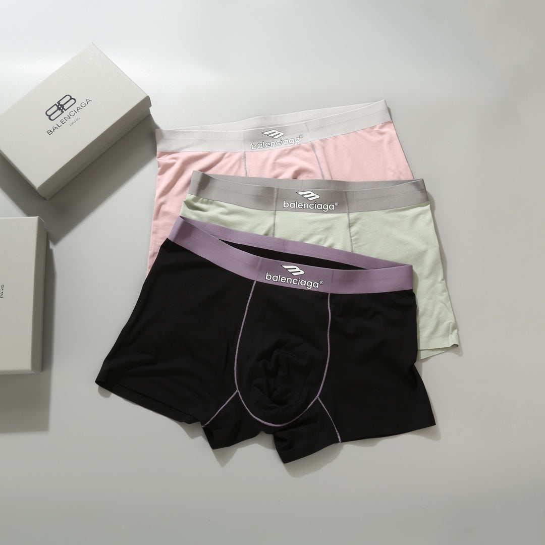 Balenciaga Modal Men's Boxer Briefs - 3-Piece Box