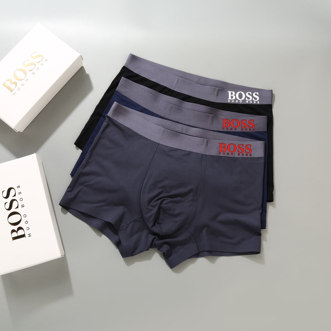 Hugo Boss Modal Men's Boxer Briefs - 3-Piece Box